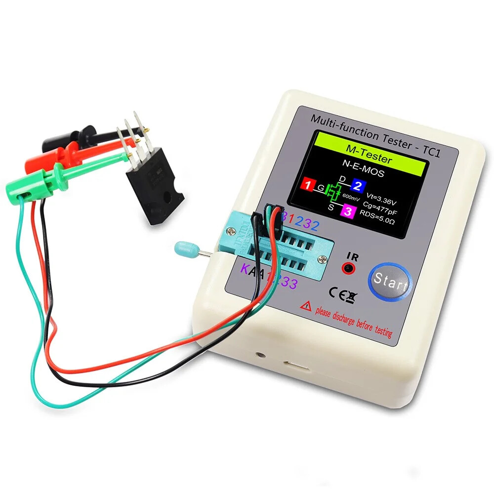 1.8" LCD Display Multi-meter Transistor Tester Diode Triode Capacitor Resistor