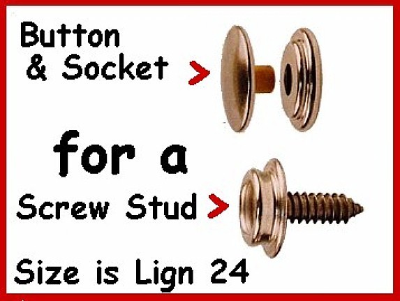 10 pcs ~ Nickel Finish Rustless ~ Buttons & Sockets for canvas SNAPs ~ NO TOOLS