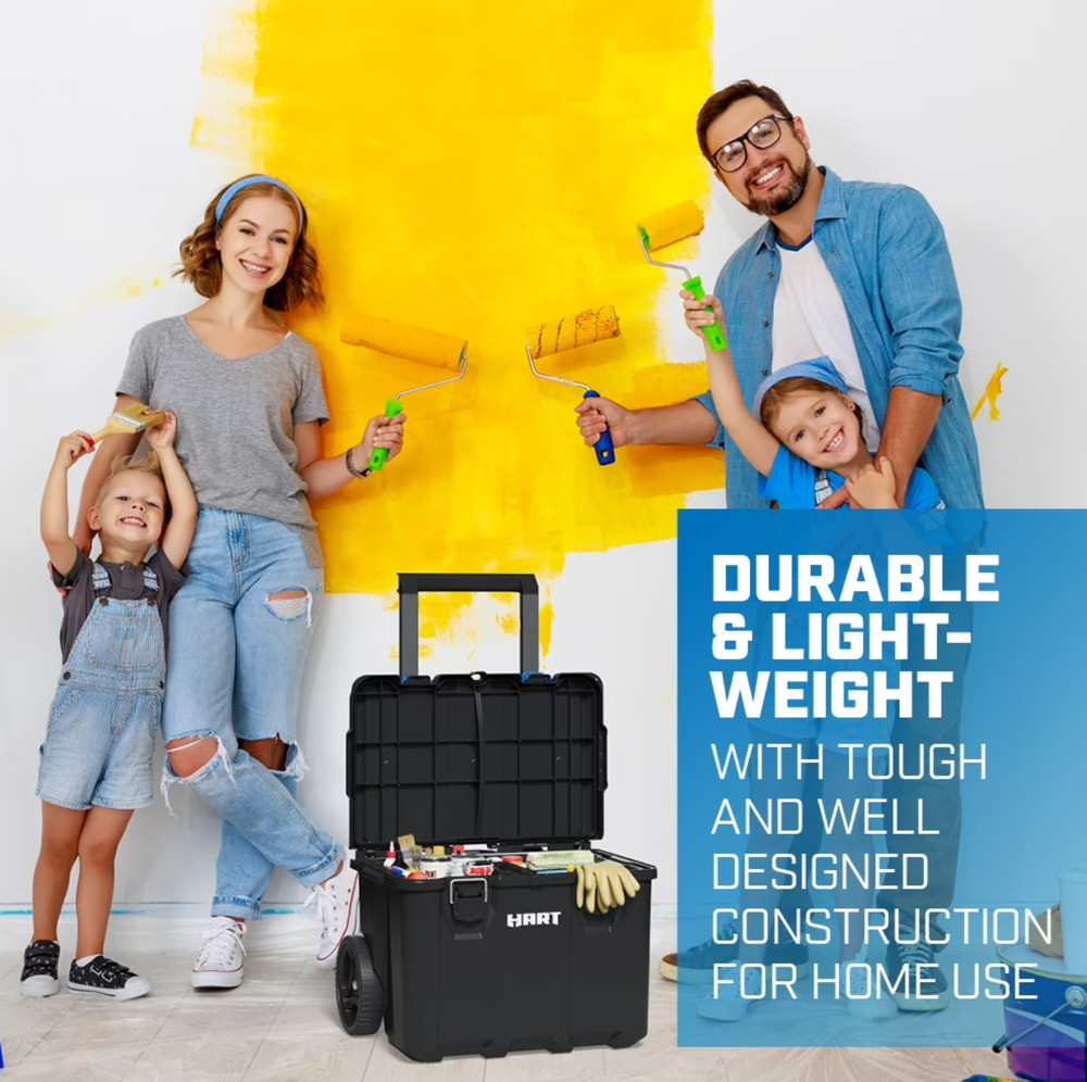 HART Stack Cart, Mobile Tool Box for Hardware Storage, Fits 7 Different Componen