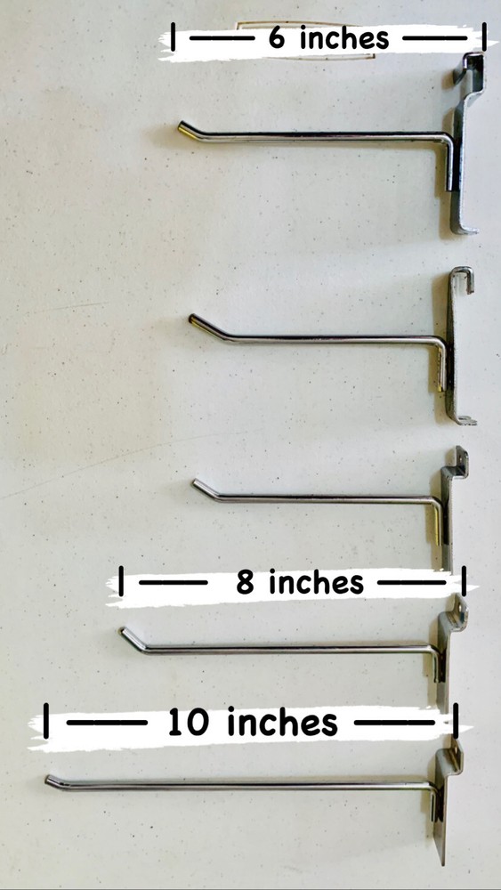 Used Boutique Raw Steel Peg Hook for Wire Grid