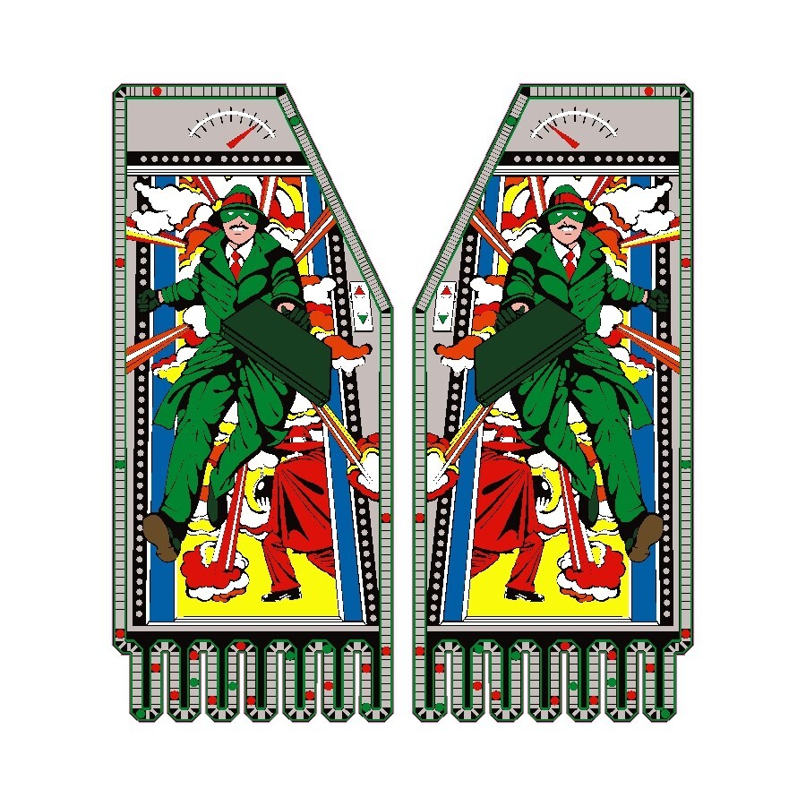 Cloak & Dagger Conversion Arcade Side Art - High Quality Side Art Decals