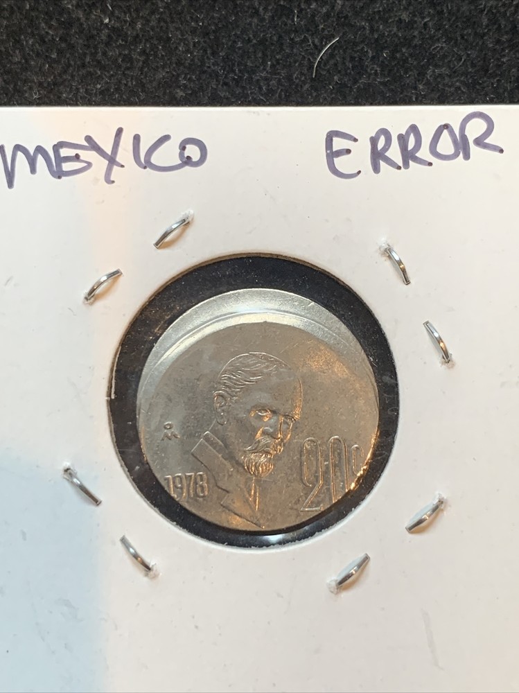 4 PC LOT MEXICO ERROR COINS. MAJOR ERRORS