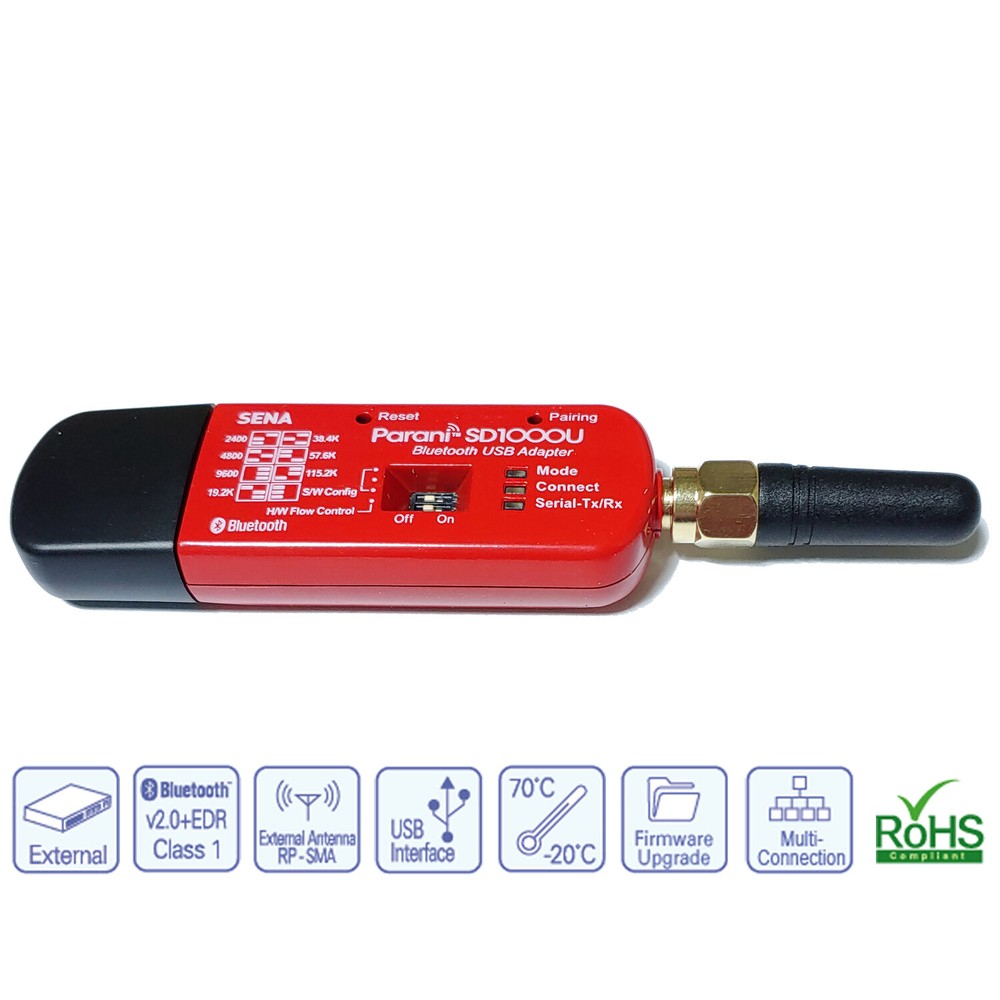SENA Parani SD1000U Wireless Class1 Type Adapter 300M USB Interface