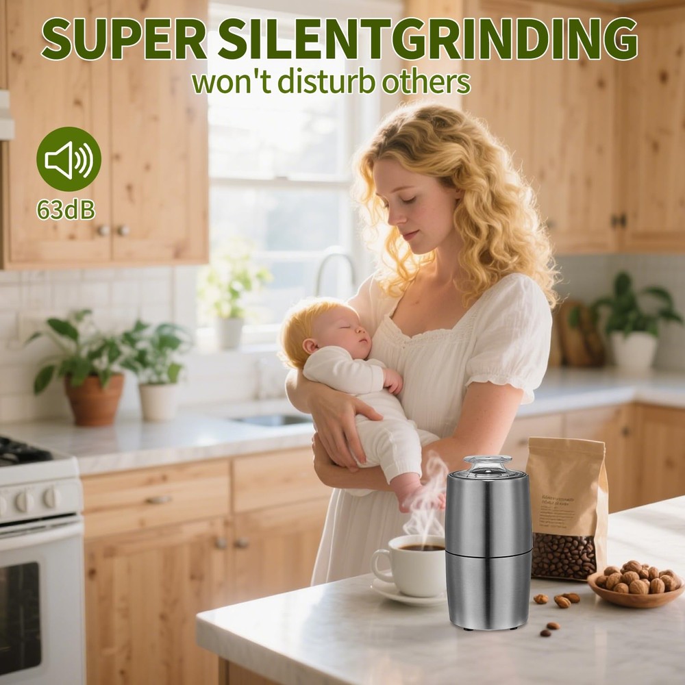 Spice Grinder, Coffee Grinder, 200 w Herb Grinder,Configuration Stainless Ste...