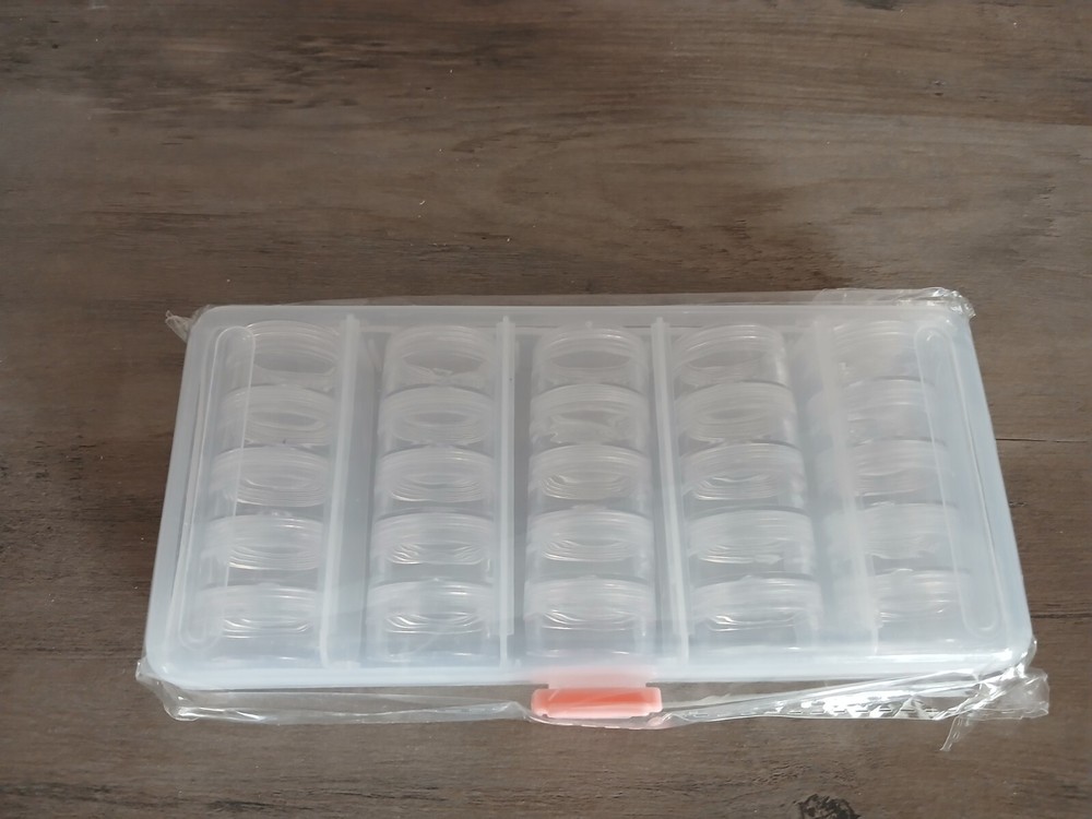 25 Twisting Stacking 1oz Containers Storage With Safety Box Twist-N-Lock