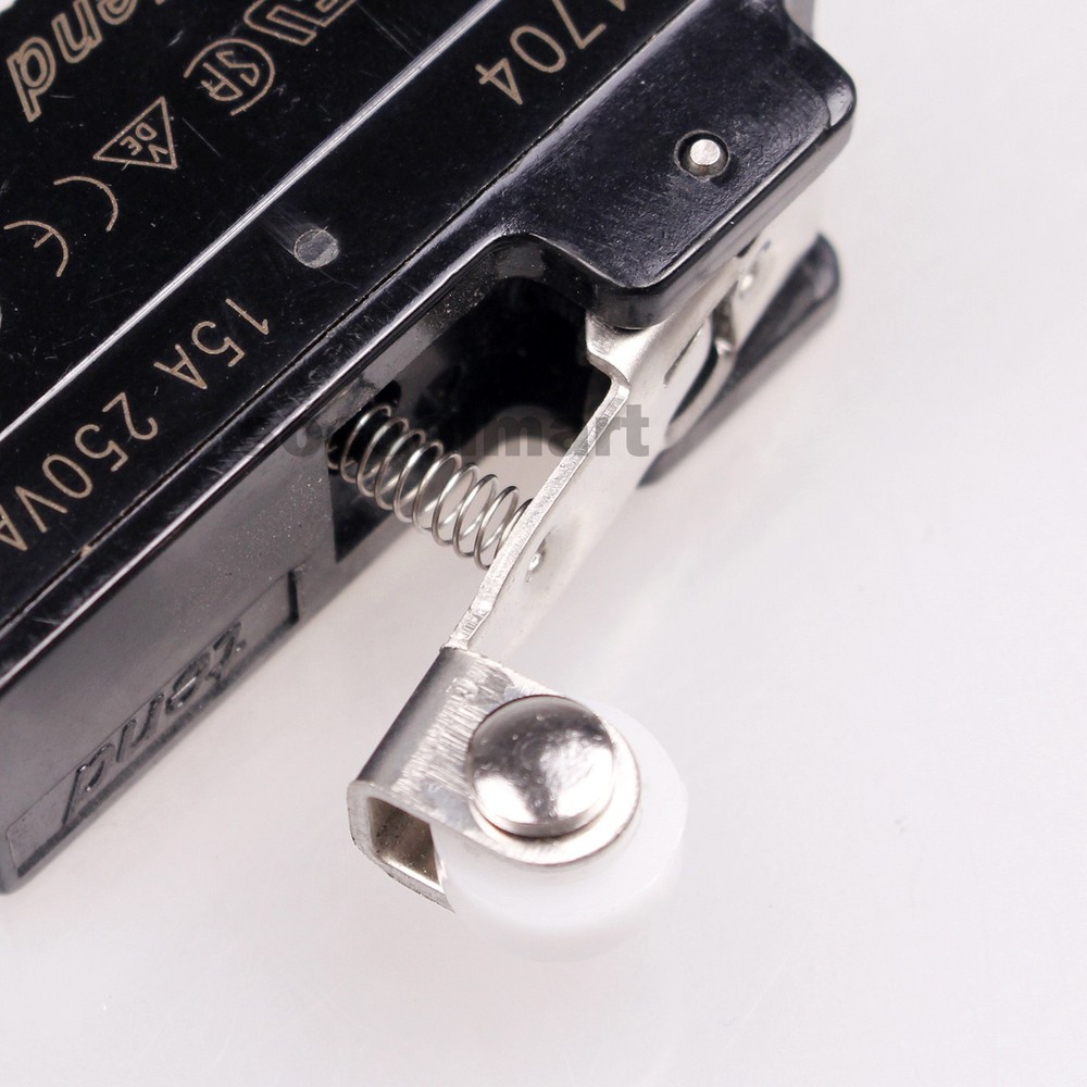 AC 250V 15A Short Hinge Roller Lever Momentary Micro Switch Microswitch PS