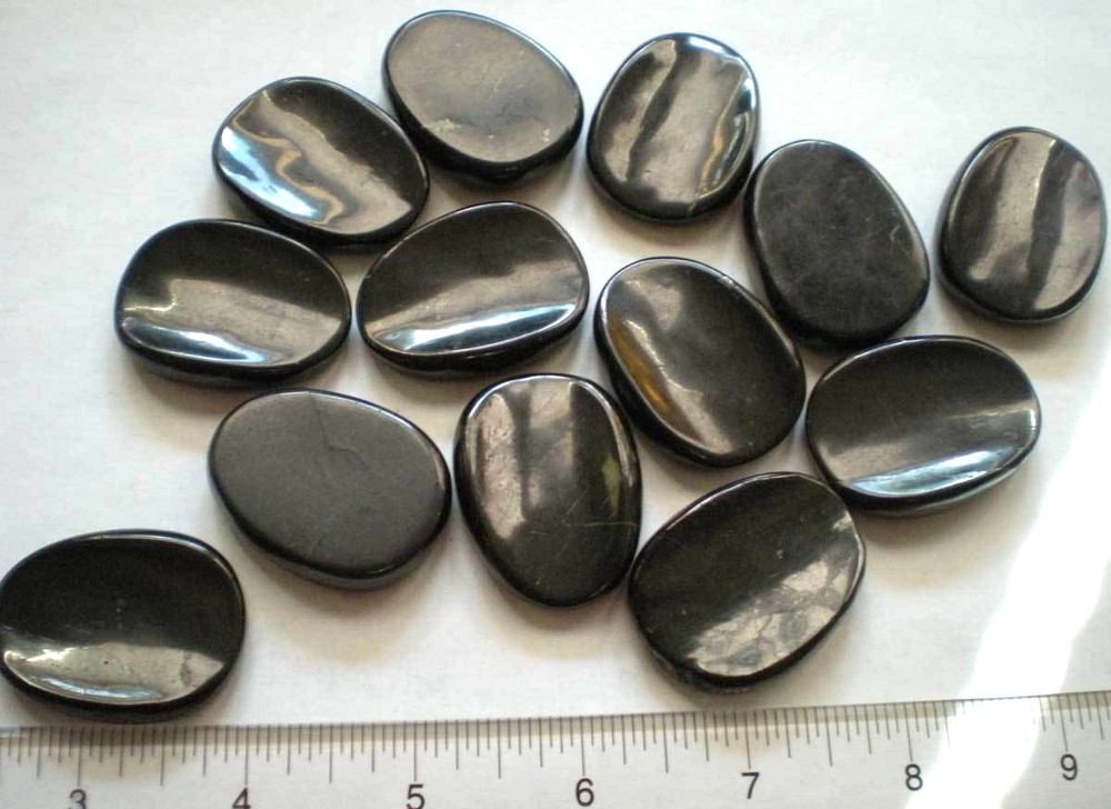 Shungite Palmstone/Worry Stone sc948