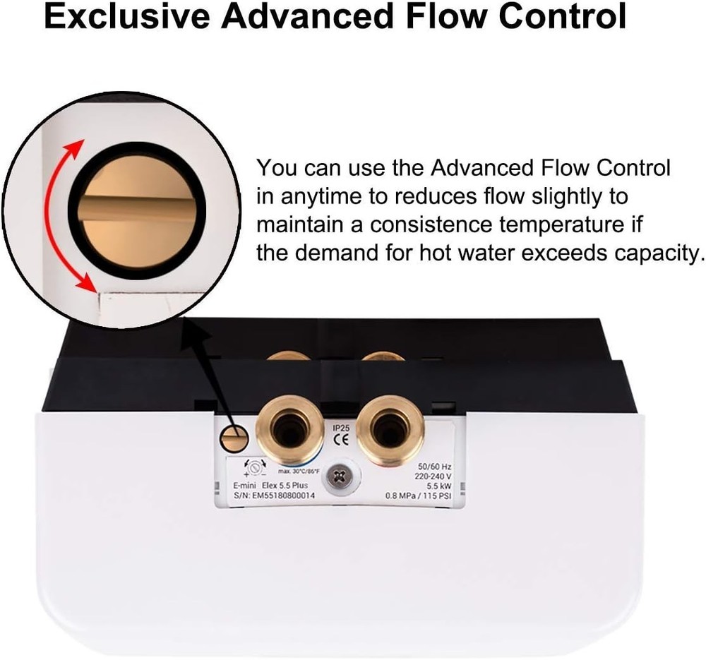 240V Electric Mini Tankless Water Heater Point of Use On Demand Instant Hot W...