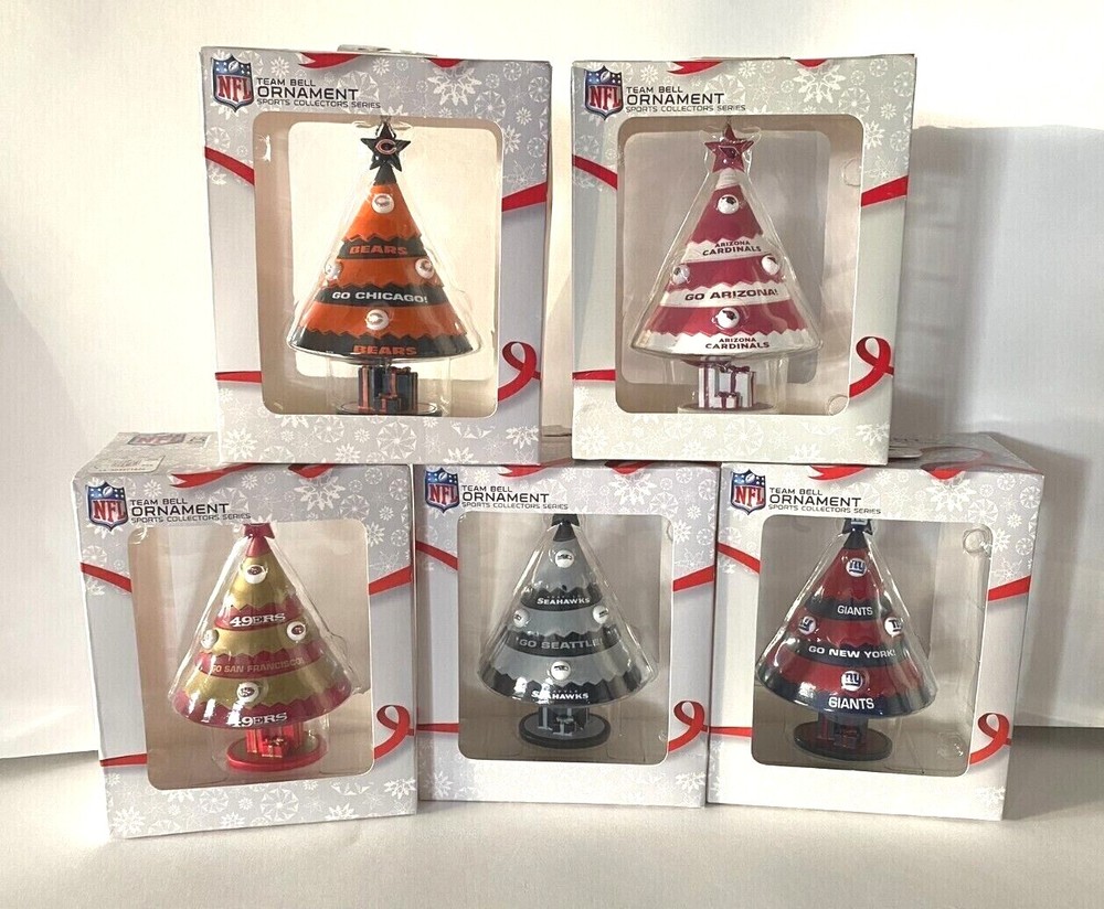 NFL Tree Bell Christmas Ornament