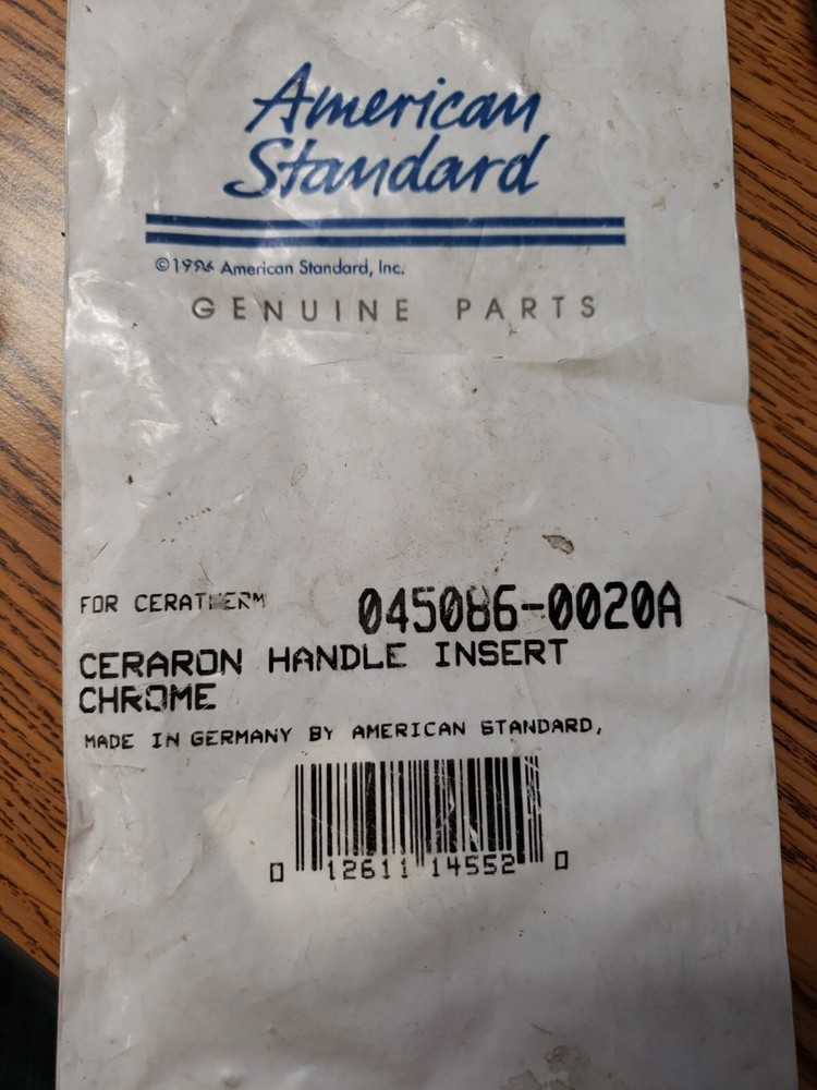 American Standard 045086-0020A Ceraron handle insert chrome