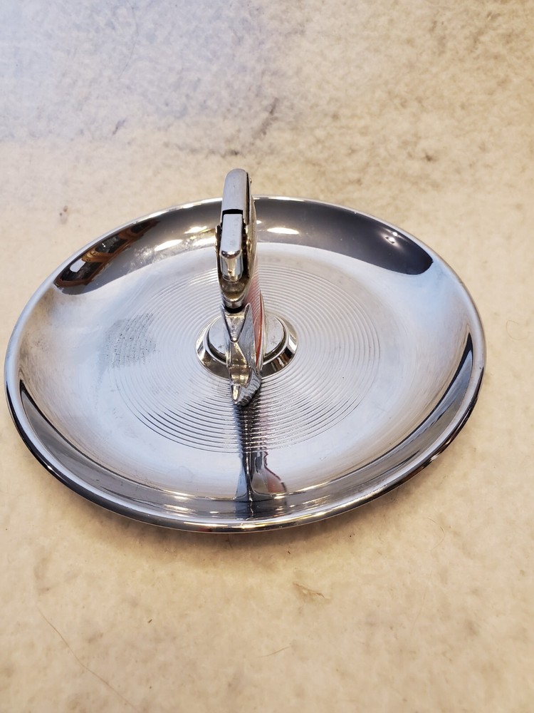 Vintage Ronson Tempo Table Lighter Chrome Plated
