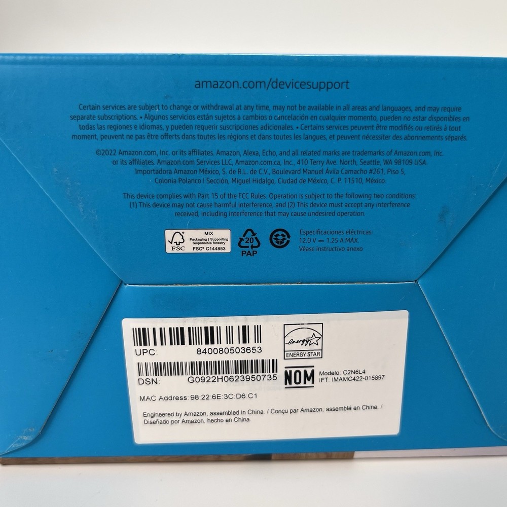 Amazon Echo Dot 5th Gen Smart Speaker Black - C2N6L4