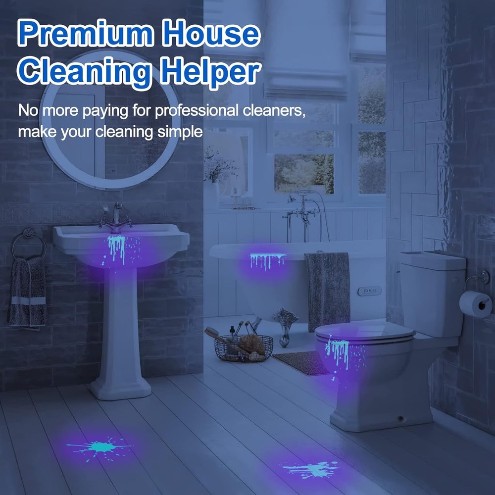 Compact UV Blacklight Torch for Detecting Invisible Pet Stains