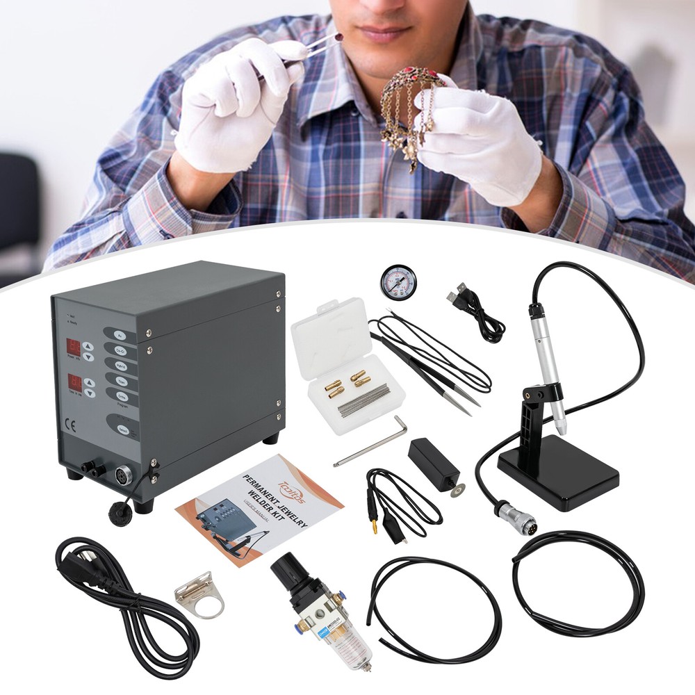 Jewelry Laser Welder Workbench Automatic Pulse Argon CNC Spot Welding Machine