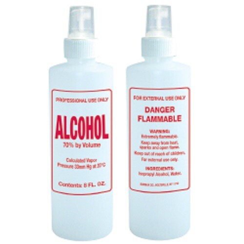 **Empty Bottle** B113 Plastic Imprinted Alcohol Spray Head 8oz (2 Pack)