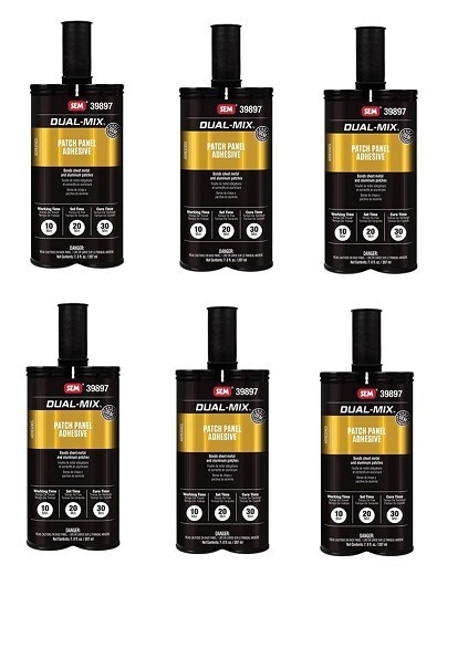 SEM Products #39897 Dual Mix Patch Panel Adhesive 7oz Cartridge (6 Pack)