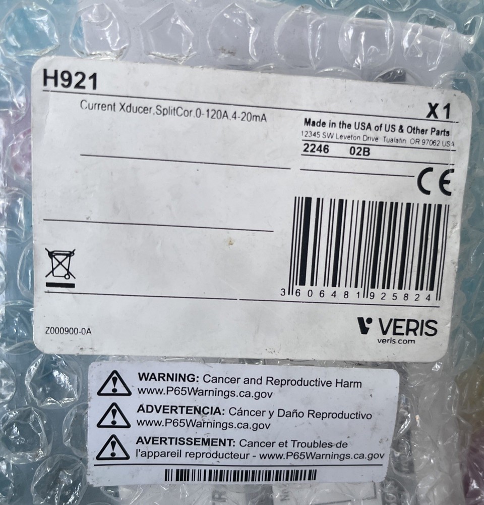 H921 | CURRENT TRANSDUCER | SPLIT-CORE