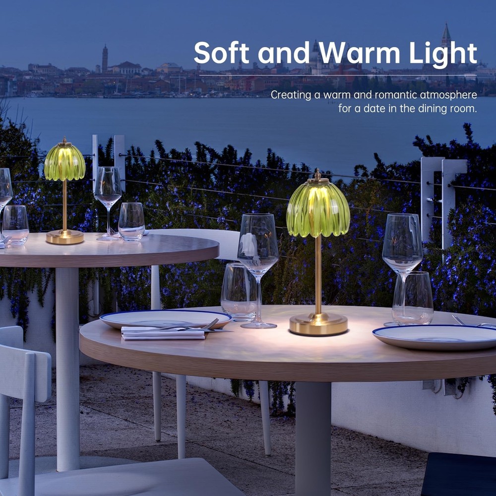 Cordless Small Table Lamp with 5000mAh Battery & Touch Control - 3 Adjustable...