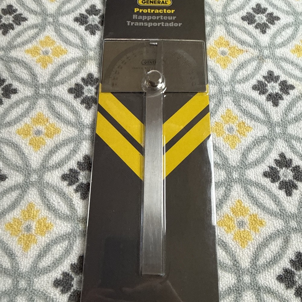 General Tools Angle Protractor #17 Stainless Steel NEW