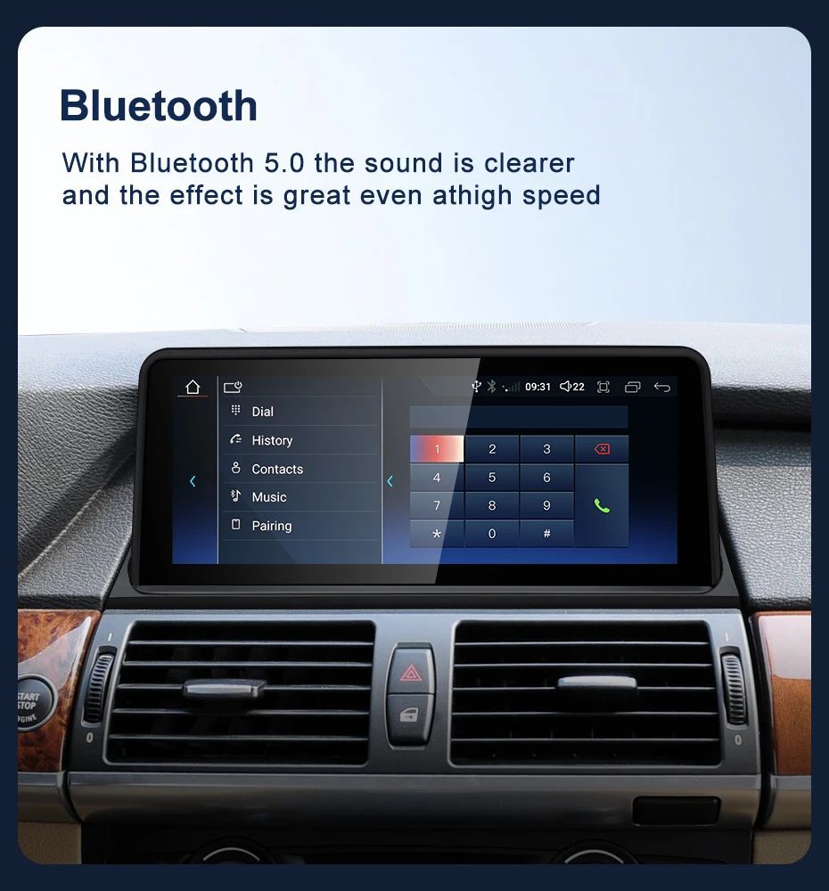 10.25" Android Screen Display Upgrade CarPlay Multimedia for BMW X5 E70 X6 E71