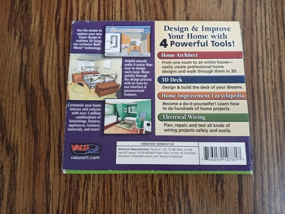 Custom 3D Home 4 Complete Products Valusoft PC CD-ROM 2004