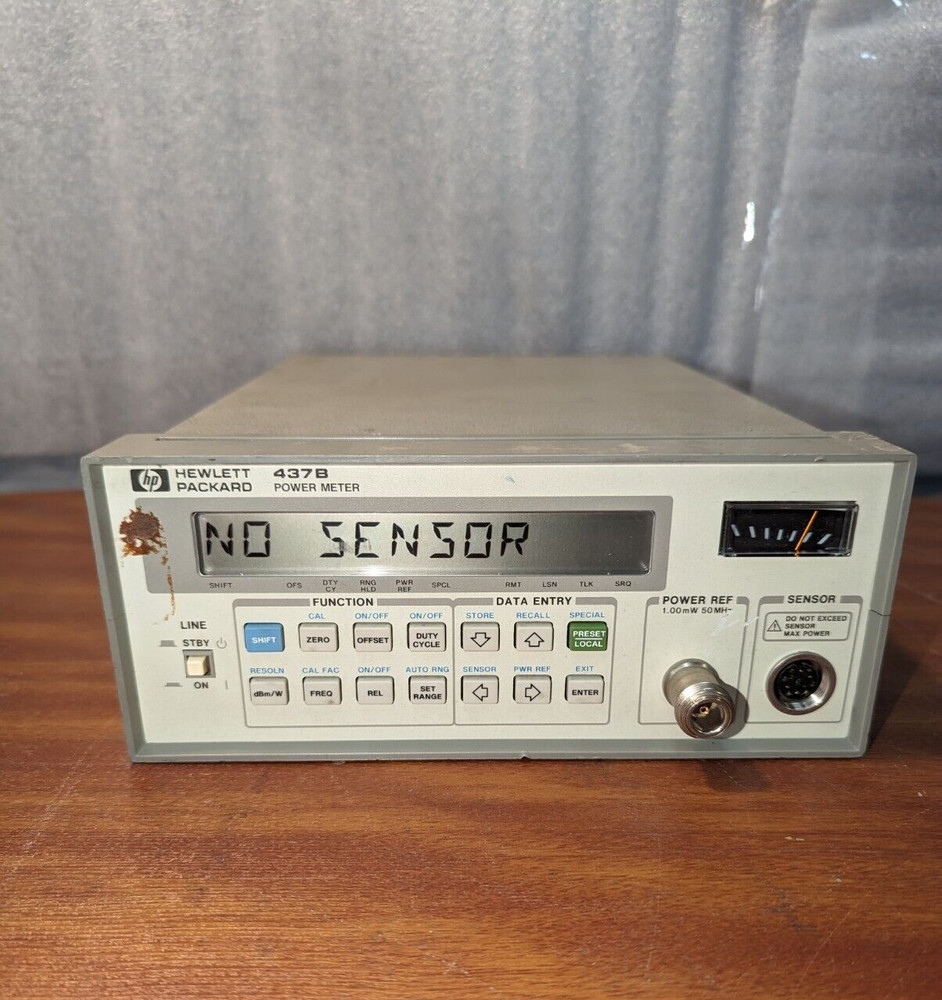 HP Hewlett Packard 437B Power Meter  W/O Sensor, Pre-Owned.