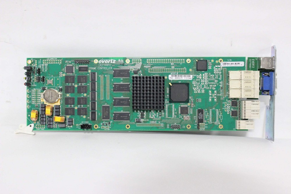 Evertz 7700FC Frame Controller Card w/ Backplane (1371-93)