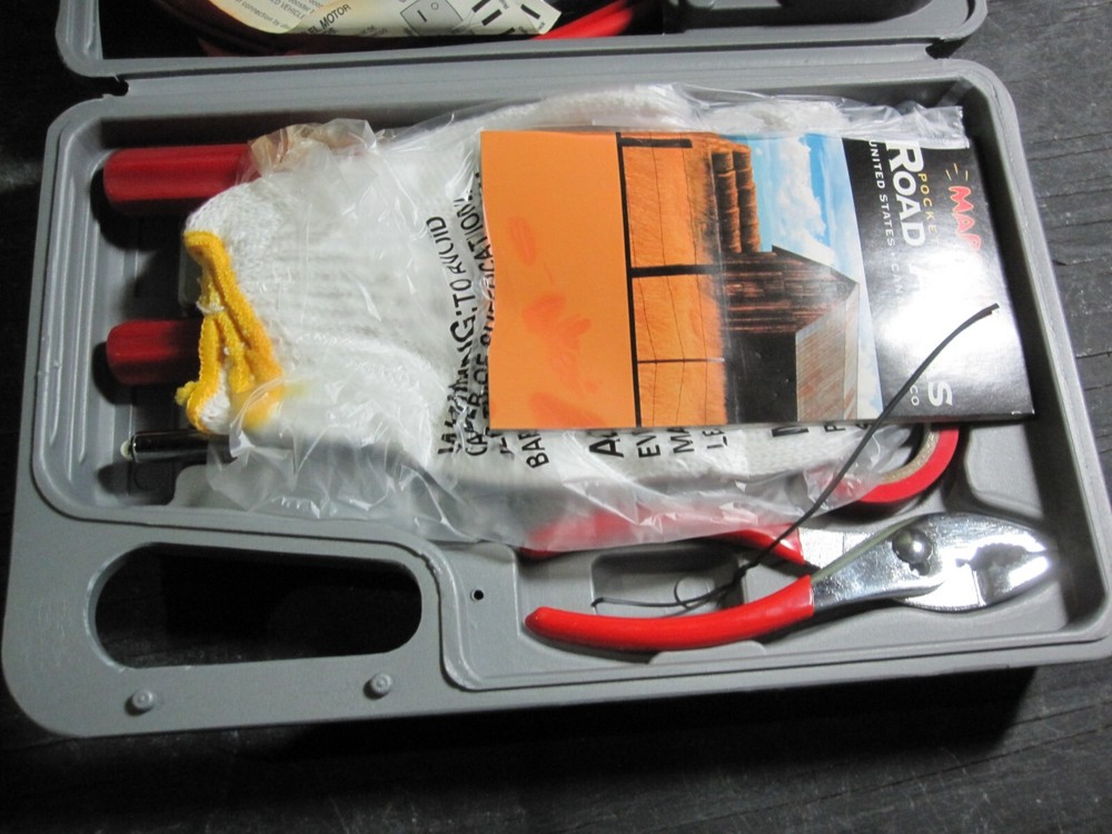 Fixit Tools Emergency Roadside Safety Kit -Jumper Cables/Sockets/Pliers NEW