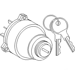 (1) AL35864 Interchangeable Ignition Switch Fits John Deere Models: 840 940 3350
