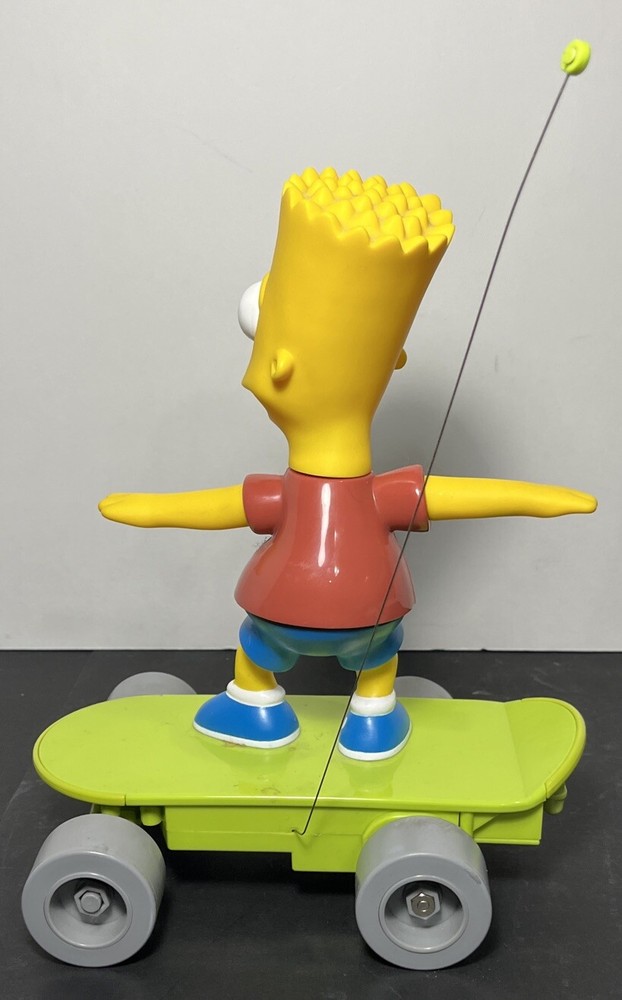 The Simpsons R/C Remote Control Skateboarding BART Talking Krusty Tested 2000
