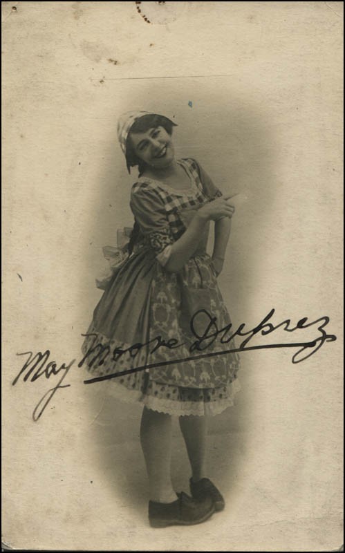 MAY MOORE-DUPREZ - PHOTOGRAPH SIGNED