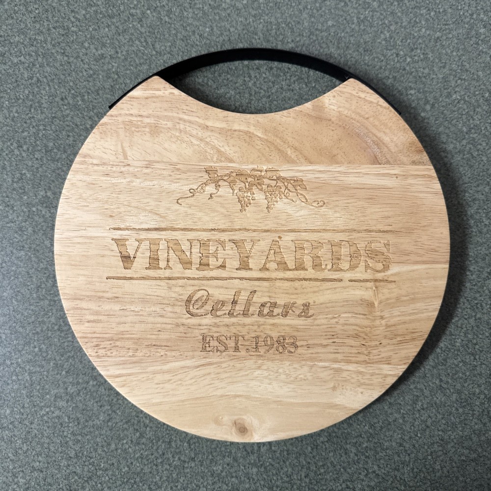 Vineyards Cellars Est. 1983 Serving, Cutting Board with Handle