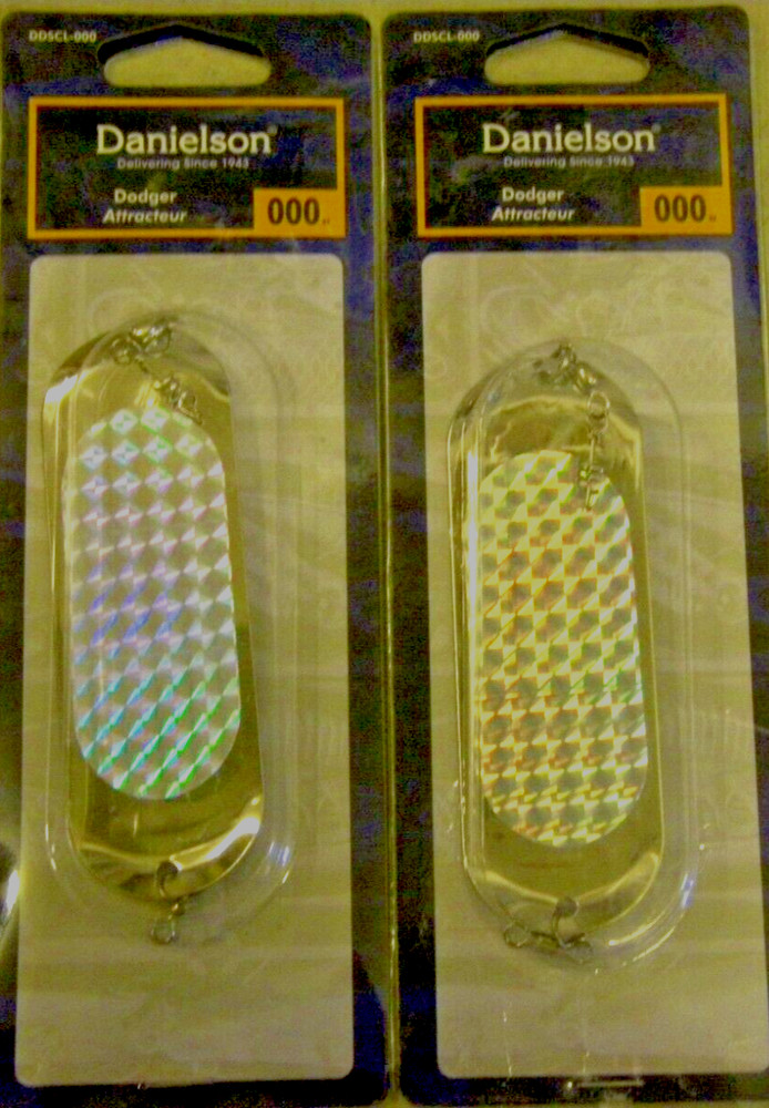 2 PACK Danielson DDSCL-000 Dodger Flasher Silver Scale Size 000 New in Package