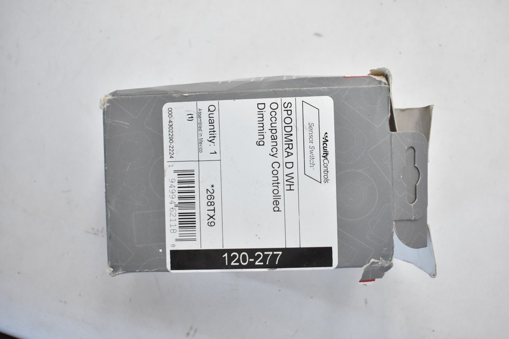 Acuity Controls SPODMRA D WH 268TX9 Wall Switch White Device Occupancy Control