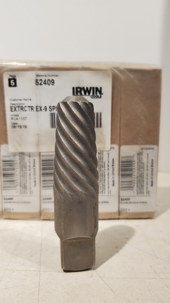 Irwin Tool EX9 Spiral Extractor (screw extractor)