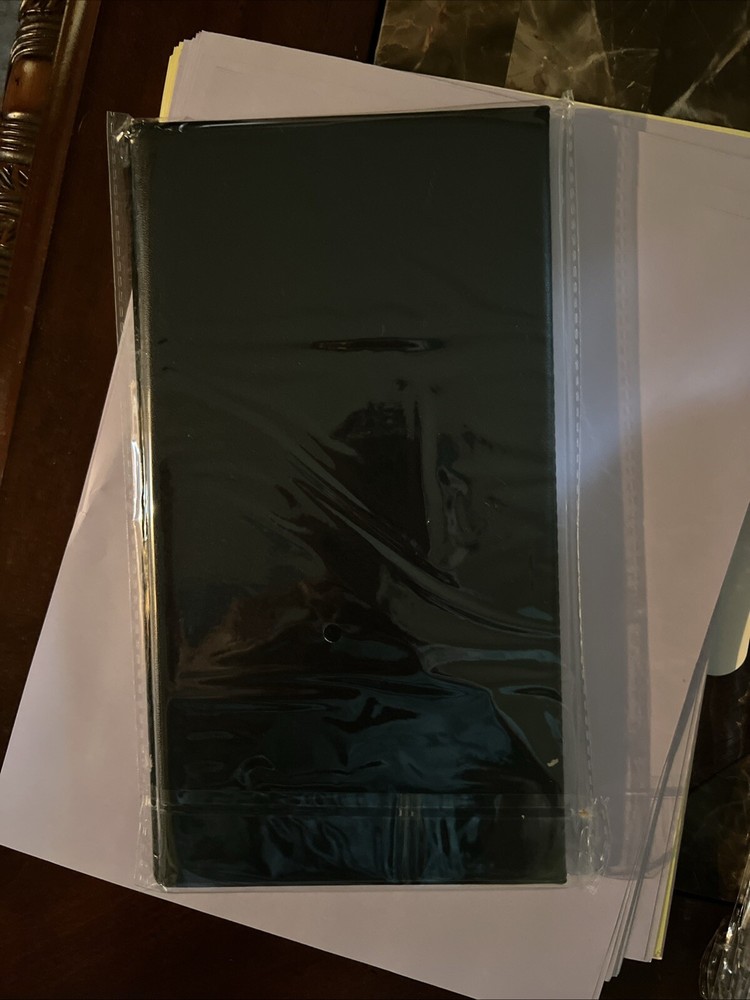 Guest Check Card Holder Presenter - 4 Pack - Restaurant Server Bill Book - Black