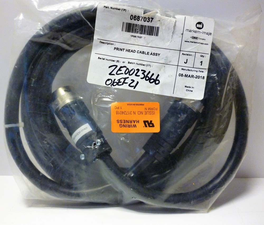 Dover 0687037 Print Head Cable Assembly
