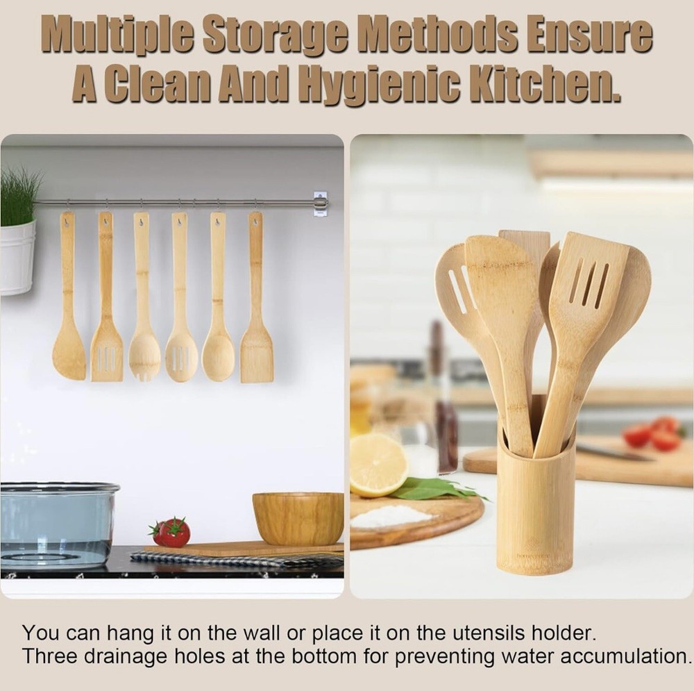 Wooden Kitchen Spoon Set