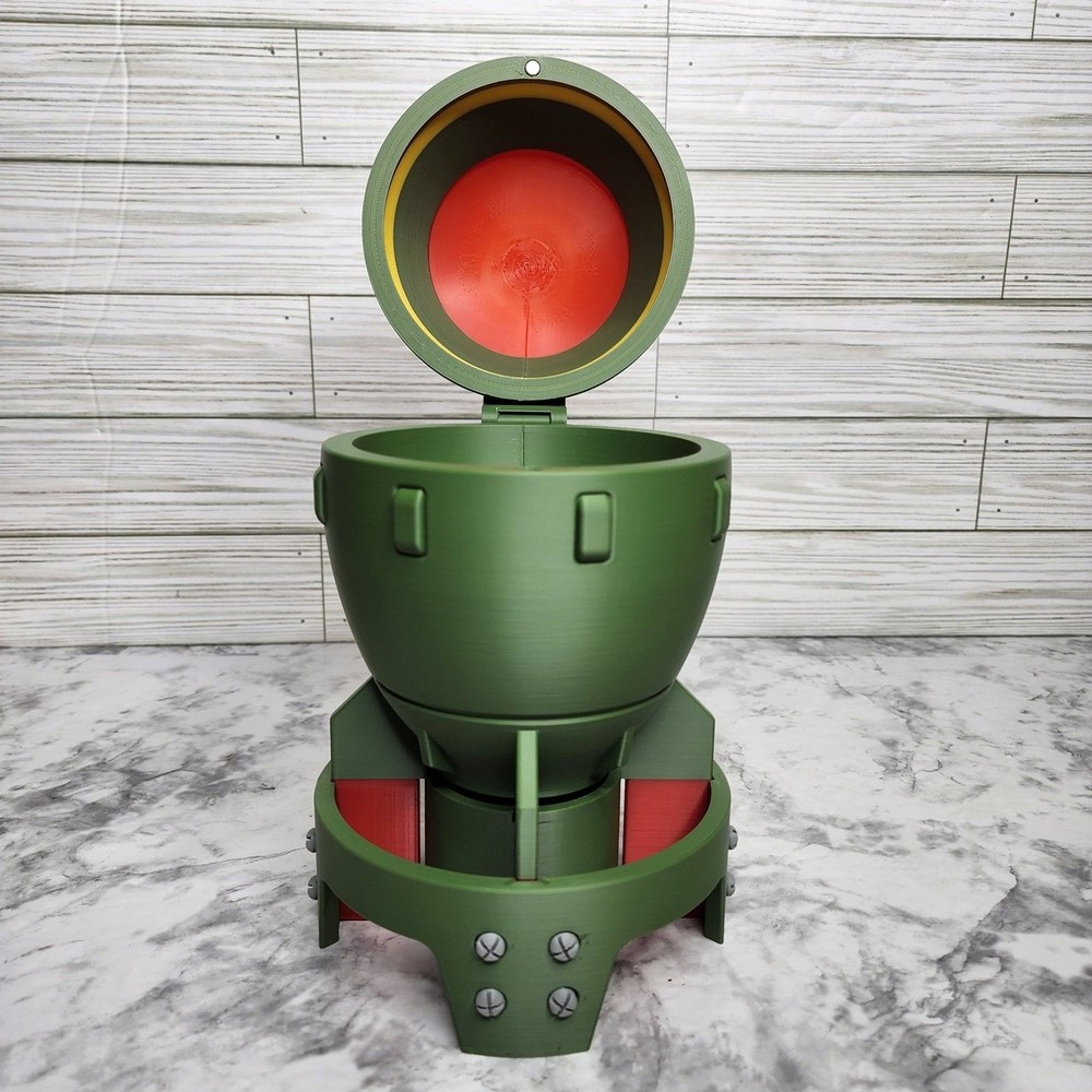 Fallout Mini Nuke Container 3D Printed Prop Container Planter Fat Man Ammo