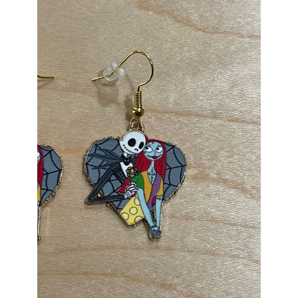 Heart Nightmare Before Christmas Handmade Earrings * New