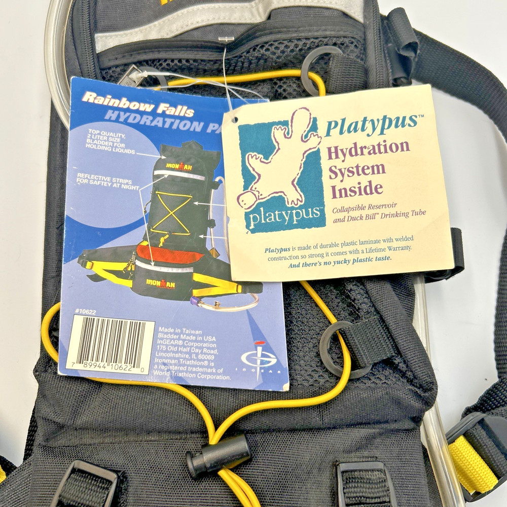 IRONMAN TRIATHLON RAINBOW FALLS HYDRATION PACK BACKPACK PLATYPUS NEW WITH TAGS