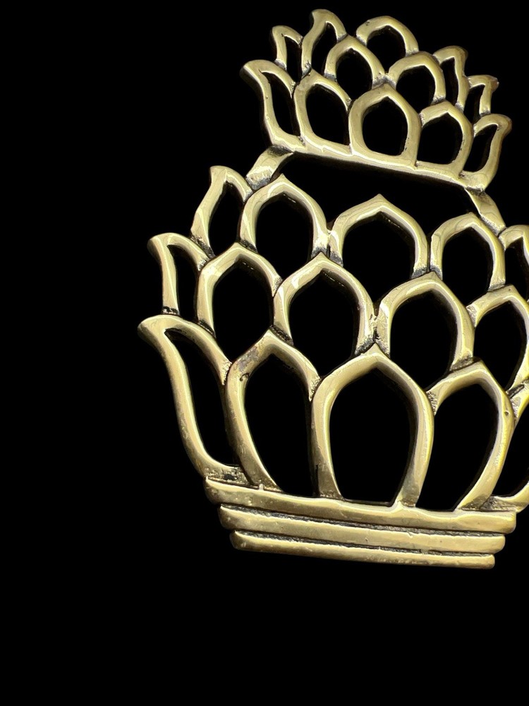 Pineapple Brass Trivet Chic Decor Hampton Brass Collection Boho