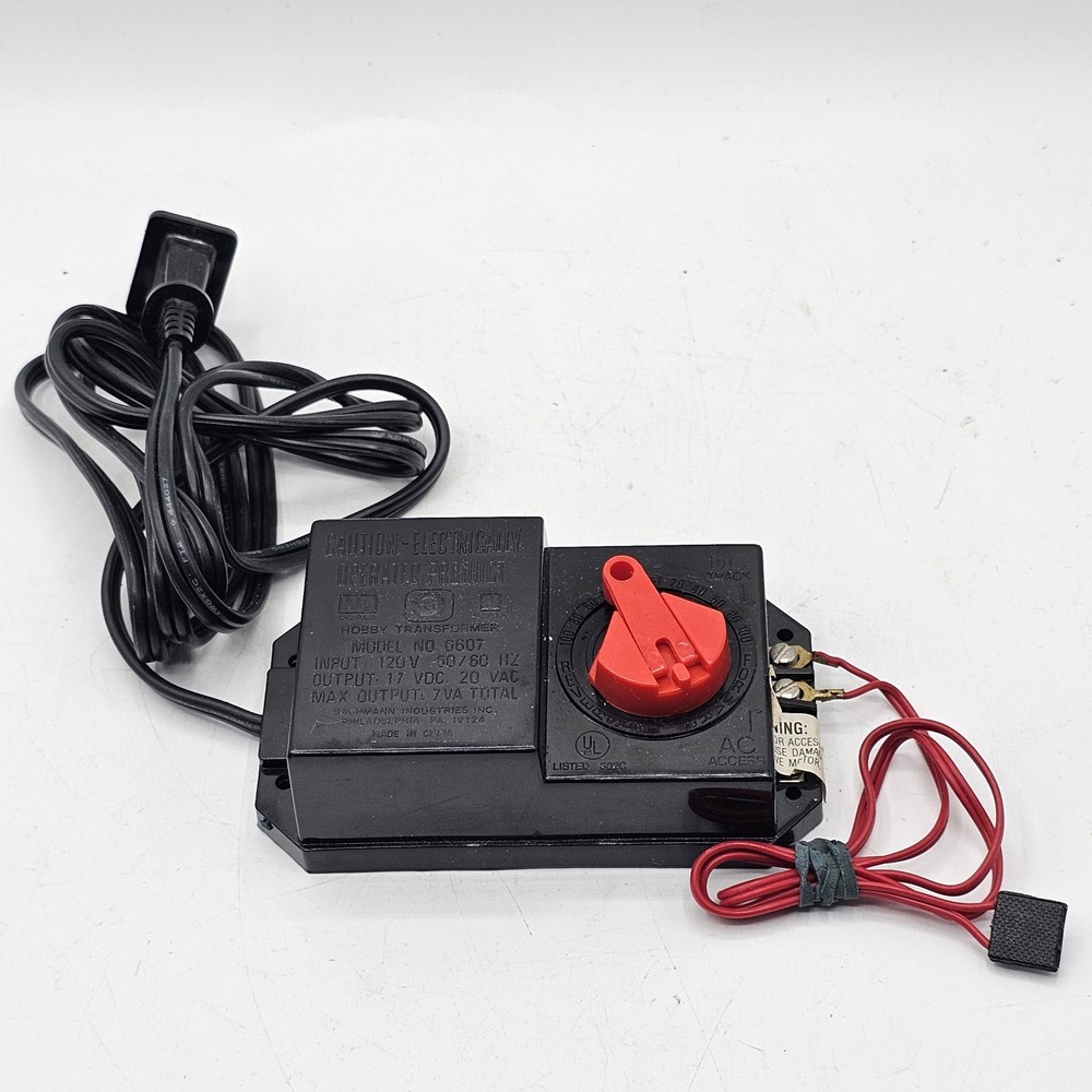 Vintage Bachmann Hobby Transformer Model 6607 Train Control Power Pack