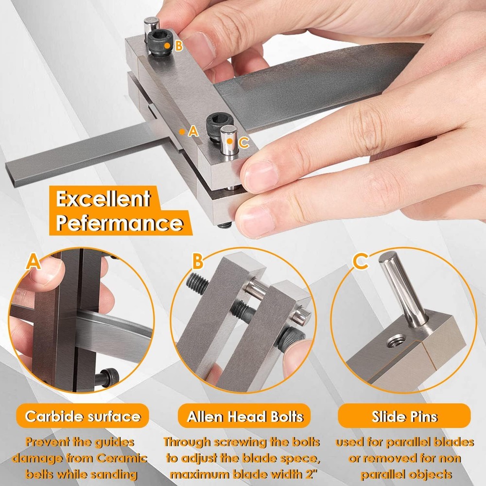 Professinal File Guide Hardened with Carbide Surface For Knife Making