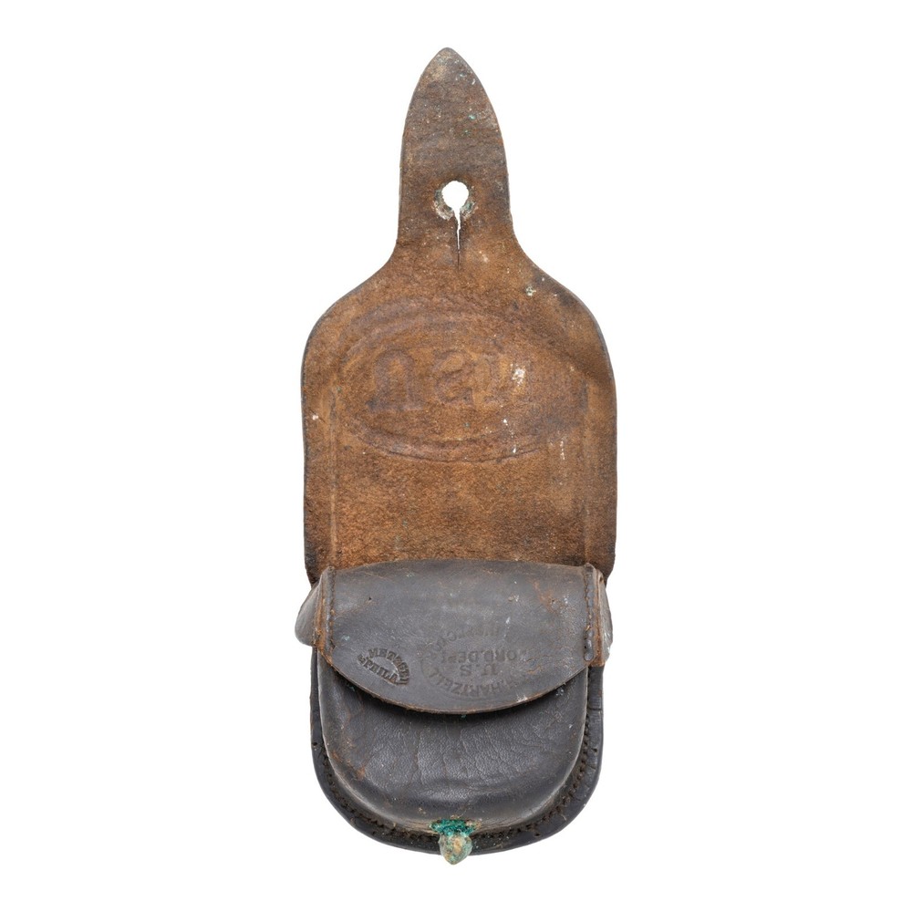 Union Civil War Leather Cap Pouch
