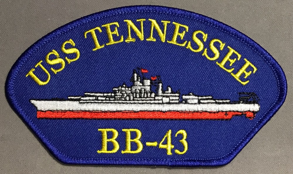 USN Navy USS Tennessee battleship BB-43 patch