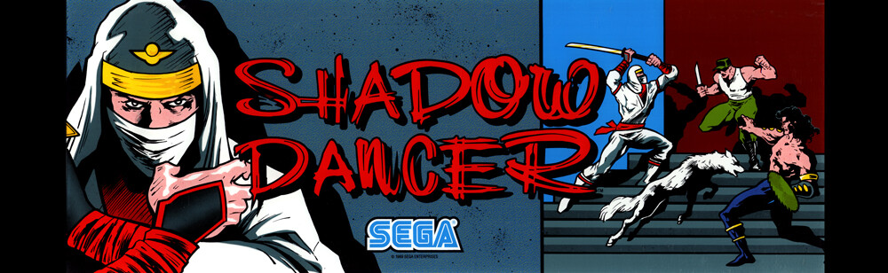 Shadow Dancer Arcade Marquee 26" x 8"