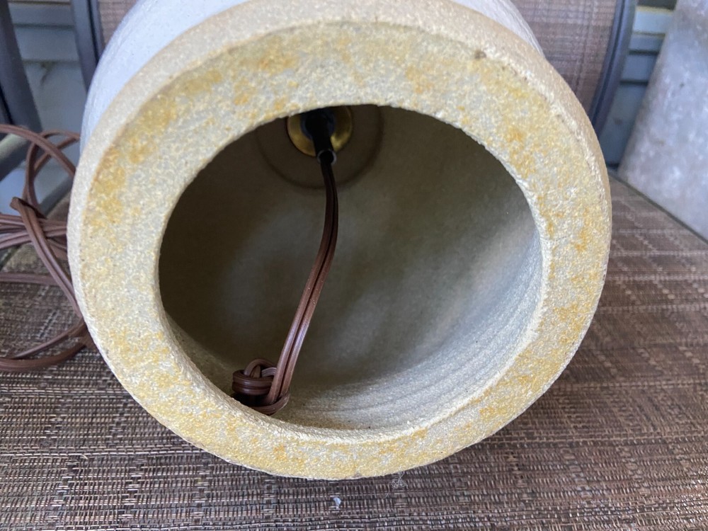 Vintage Norwegian Norway ? Pottery Table Lamp #2