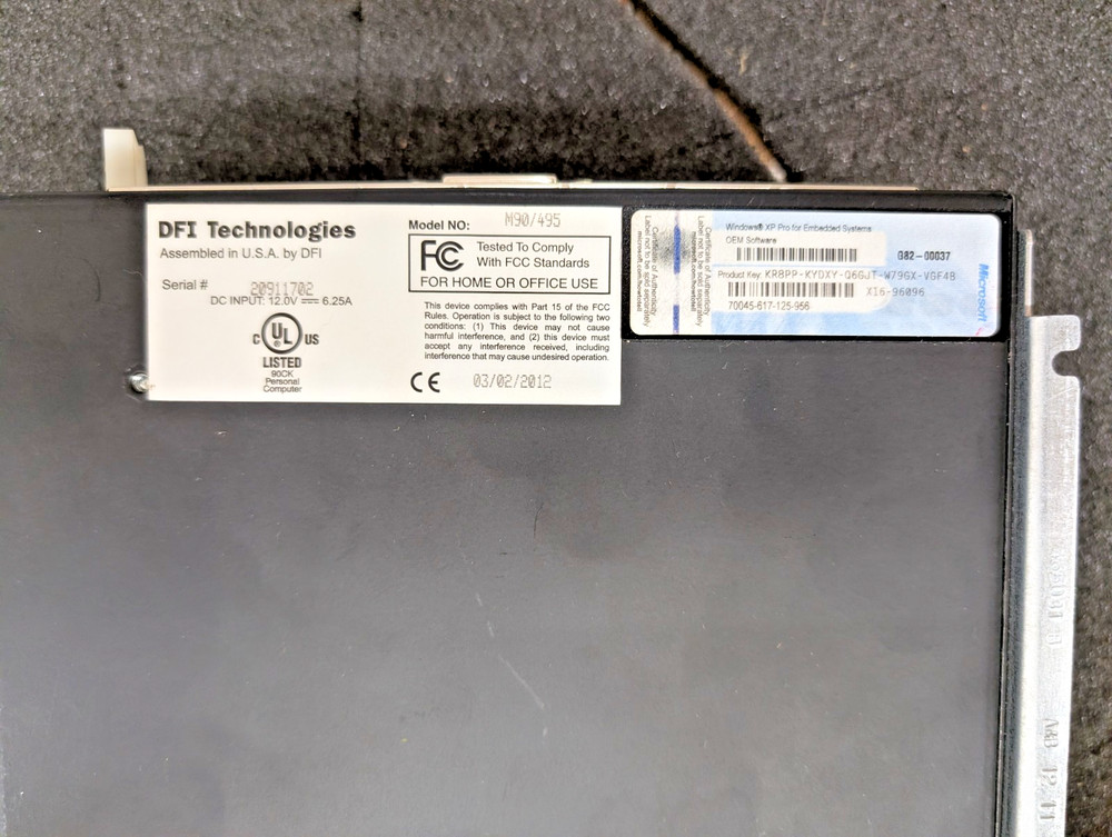New, DFI Tech, M90/495, MEDIA ENGINE SYSTEM 12V 6.12A DC INPUT (39U4208)