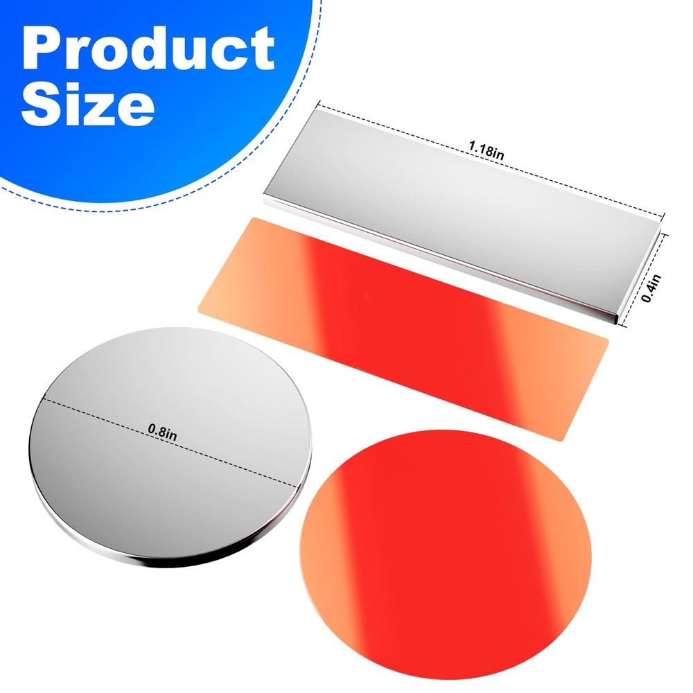 8 Pack (4 Pack Rectangle & 4 Pack Rotundity) Magnetic Cabinet Door Catch, Ult...